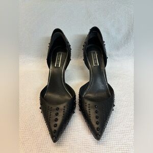 Rachel Zoe Black Studded D’Orsay pump Women's Shoes